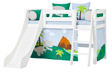 Hoppekids halvhøj seng med dinosaur design Hoppekids halvhøj seng med dinosaur design